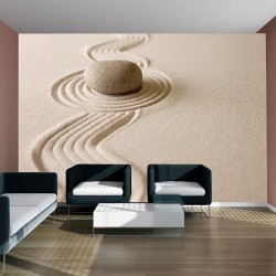 Fototapete - Zen sand garden