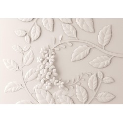 Fototapete - Paper Flowers (Cream)
