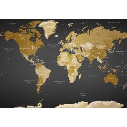 Fototapete - World Map: Modern Geography