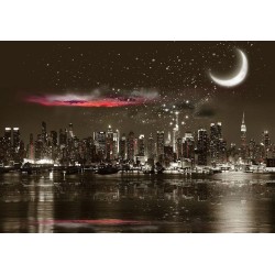Fototapete - Starry Night Over NY