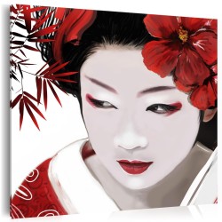 Leinwandbild - Japanese Geisha