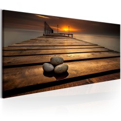 Leinwandbild - Stones on the Pier