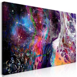 Leinwandbild - Colourful Galaxy (1 Part) Wide