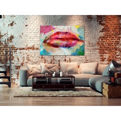 Leinwandbild - Artistic Lips (1 Part) Wide