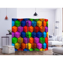 Paravent - Colorful Geometric Boxes II