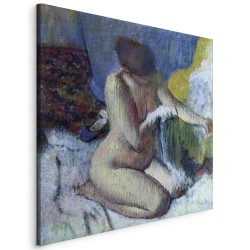 Leinwandbild - After the Bath (Edgar Degas)