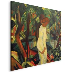 Leinwandbild - Paar im Wald (August Macke)