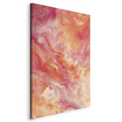 Leinwandbild - Fiery Colors - Dynamic Shapes in Colors of Fire and Pink