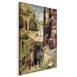 Leinwandbild - StJames and the Magician (Hieronim Bosch)