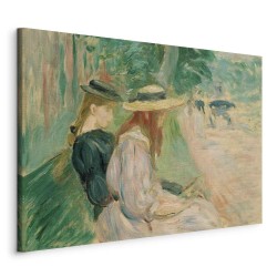 Leinwandbild - Sur un banc de Bois de Boulogne (Berthe Morisot)