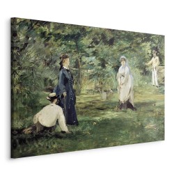 Leinwandbild - La Partie de croquet à Paris (Edouard Manet)