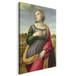 Leinwandbild - St Catherine of Alexandria (Rafael Santi)