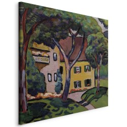 Leinwandbild - Staudacherhaus in Tegernsee (August Macke)