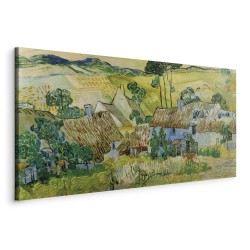 Leinwandbild - Farms near Auvers (Vincent Van Gogh)