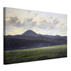 Leinwandbild - Berglandschaft in Böhmen (Caspar David Friedrich)