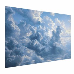 Poster - Ocean in the Air: Waving Clouds Reflecting Morning Light