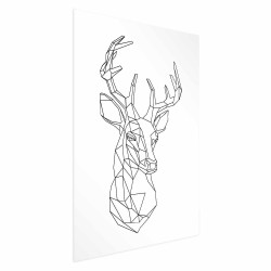 Poster - Geometric Deer