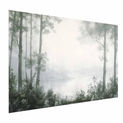 Poster - Forest and Pond in Patinated Green