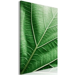 Leinwandbild - Malachite Leaf (1 Part) Vertical