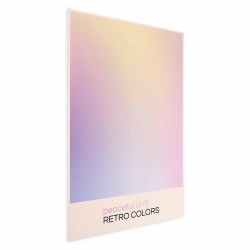 Poster - Peaceful Drift - Delicate Pastel Shades Creating a Harmonious Whole