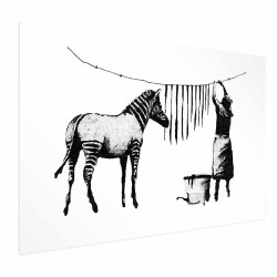 Poster - Banksy: Zebra Washing