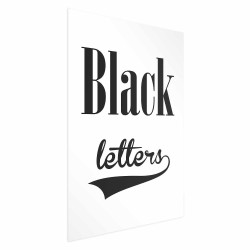 Poster - Black Letters