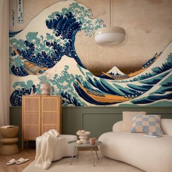 Fototapete - Hokusai: The Great Wave off Kanagawa (Reproduction)