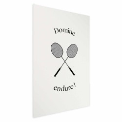 Poster - Summer Games - Badminton Rackets on a White Background