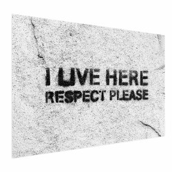 Poster - I Live Here, Respect Please