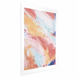 Poster - Colorful Harmony - dynamic color transitions in pastel tones