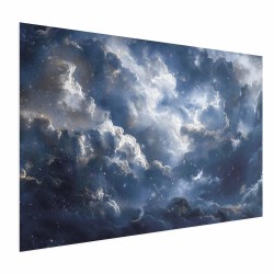 Poster - Astronomical Wonders: Clouds and Stars in Harmonious Union