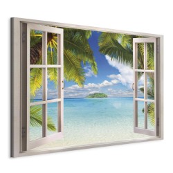 Leinwandbild - Window: Sea View