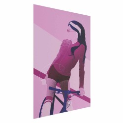 Poster - Woman on a Bicycle