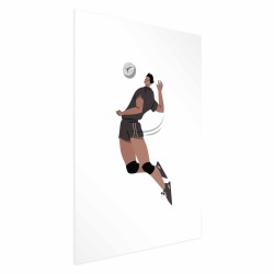 Poster - Volleyball Player on a Light Background - Illustration