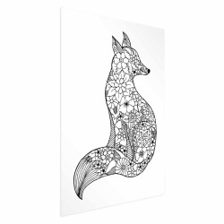 Poster - Fox in Flowers