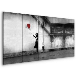 Leinwandbild - Banksy: Runaway Balloon