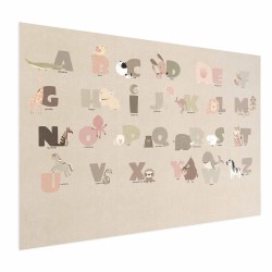 Poster - Beige Alphabet