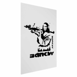 Poster - Mona Lisa with a Bazooka