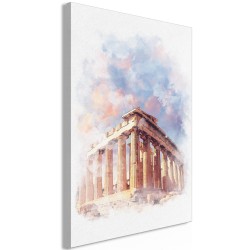 Leinwandbild - Painted Parthenon (1 Part) Vertical