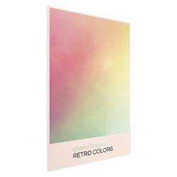 Poster - Cherry Breeze - Pastel Gradient in Soft, Retro Colors