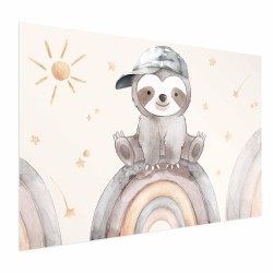 Poster - Little Animal Among Stars and Rainbows