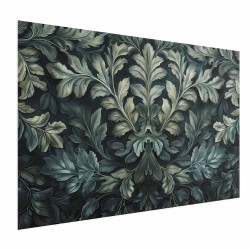 Poster - Victorian Leaves in Dark Greens