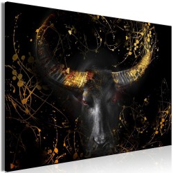 Leinwandbild - Enraged Bull (1 Part) Vertical - Third Variant