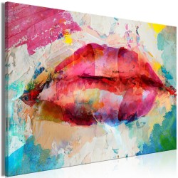 Leinwandbild - Artistic Lips (1 Part) Wide