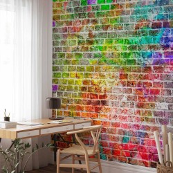 Fototapete - Rainbow Wall