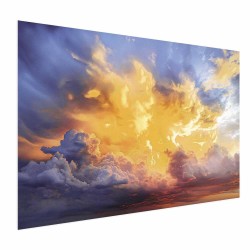 Poster - Beautiful Sunset - clouds in warm shades