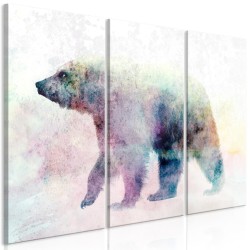 Leinwandbild - Lonely Bear (3 Parts)