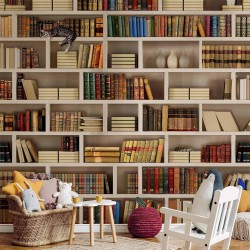 Fototapete - Home library