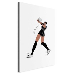 Leinwandbild - Female Volleyball Player Illustration