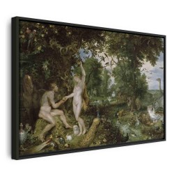 Leinwandbild - The Garden of Eden with the Fall of Man (Peter Paul Rubens)